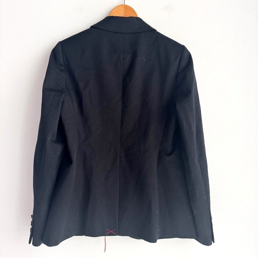 Boden Black Classic Tow Button Cotton Blazer 8R - Picture 3 of 6